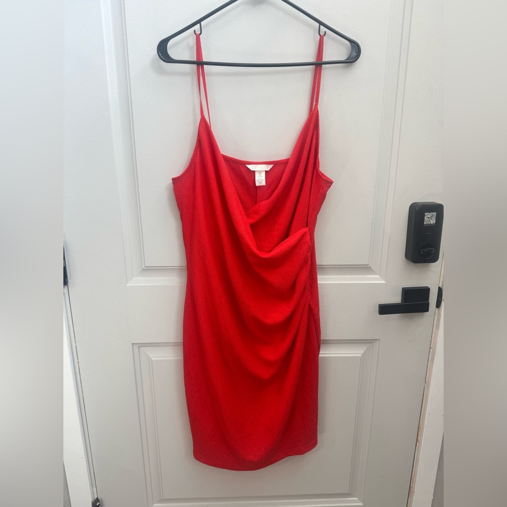 H&M Vibrant Red Knit mini dress